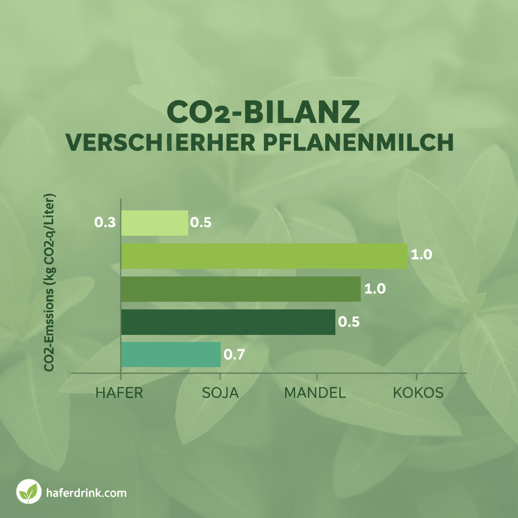 CO₂-Vergleich 2025 – Haferdrink gegen andere Pflanzenmilch