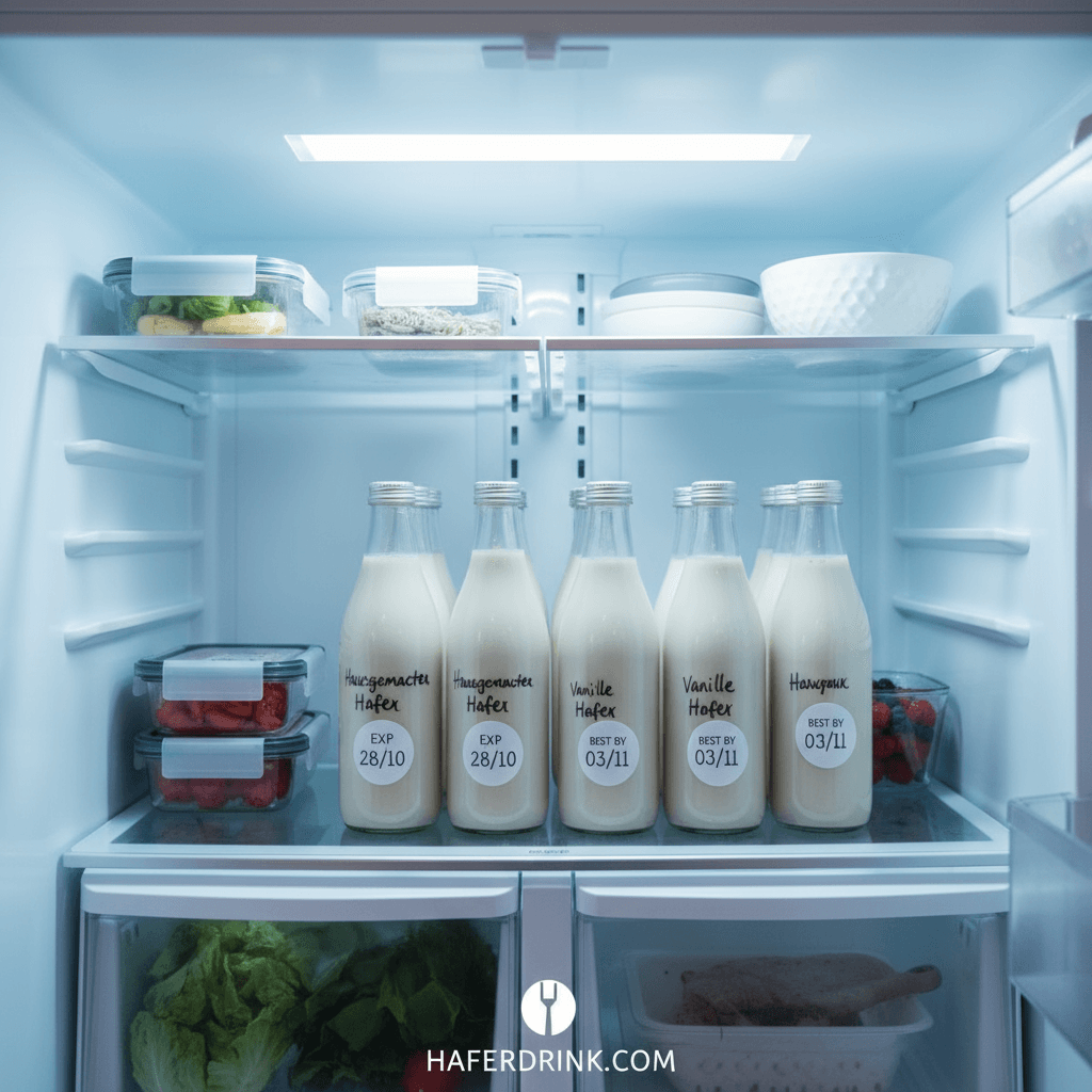 Haferdrink richtig lagern – Haltbarkeit, Kühlschrank & Meal-Prep