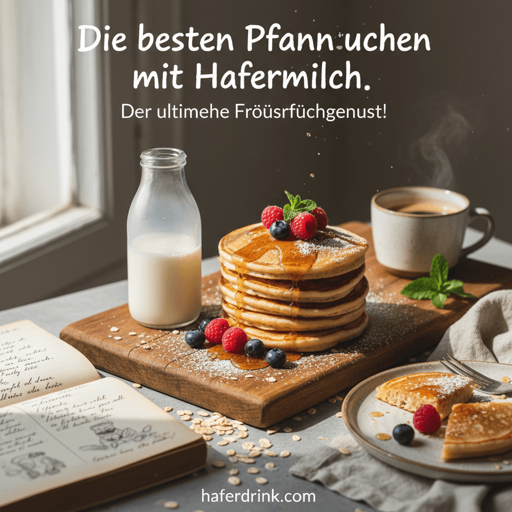 Die besten Pfannkuchen mit Hafermilch. Der ultimative Frühstücksgenuss!